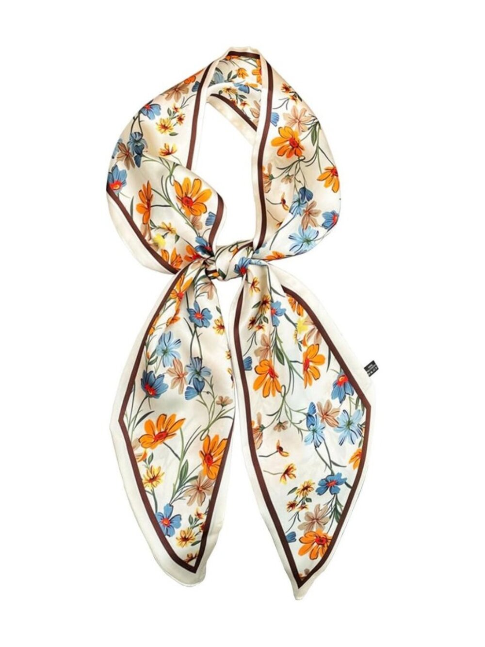 kcctoo 59" Mulberry Silk Like Head Scarf Women's Fashion Square Neck Satin Scarf